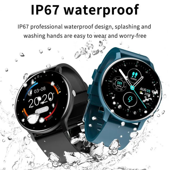 ZL02D Smart Wristwatch Multifunctional Health Monitoring Full Touch Screen Fashion Heart Rate Monitor Smart Wristwatch
