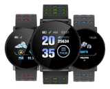 119 Plus Smart Watch & Fitness Tracker (with HR & BP Tracker, Call & MSG Alerts, IPS HD Screen) - Ripe Pickings