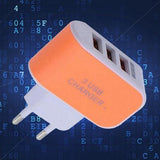 3.1A Triple USB Ports Home Travel AC Charger (for EU Plug with Indicator) - Ripe Pickings