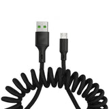 5A Micro USB Type - C Fast Charging Spring Cable - Ripe Pickings
