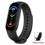 M6 Smart Fitness Watch (with Magnetic Charging Band, HR & BP, Find My Phone) - Ripe Pickings