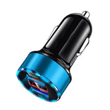 Mini Dual USB Mobile Phone Fast Charger for Vehicles (with LED Display) - Ripe Pickings