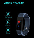 The 115 Plus Smart Watch with HR & BP Monitor, Call & MSG Notifications (similar to Fitbit Alta) - Ripe Pickings