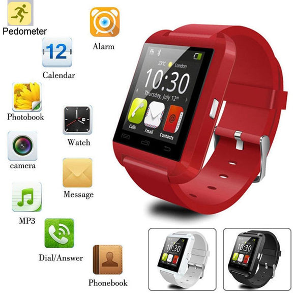 U8 Bluetooth Smart Watch with Call, Sleep Monitor, Altimeter,  Pedometer for Android and iPhones - Ripe Pickings