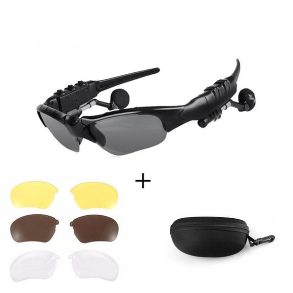Sunglasses with Built-in Bluetooth Earphones and Mic & *** FREE Bag or FREE Lenses & Bag *** - Ripe Pickings
