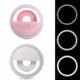 LED Selfie Ring Light for your Mobile Phone (Colour Temperature for Whitened, Rosy Facial Beauty) - Ripe Pickings