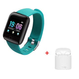 116 Plus Smart Fitness Watch + i7 TWS Wireless Earbuds/Earpieces with Mic & Charger Box - Ripe Pickings