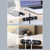 Soft Silicone Magnetic Cable Holder (Cable Management of USB, Power, etc) - Ripe Pickings