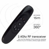 6-Axis Gyroscope C120 Rechargeable Wireless Air Mouse with Keyboard for Android TV Box and PC - Ripe Pickings