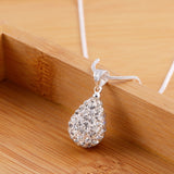 925 Sterling Silver AAA Zircon Drop-Shaped Pendant & Necklace - Ripe Pickings