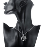 925 Sterling Silver Leaves Pendant Earrings and Necklace (Tree of Life) - Ripe Pickings