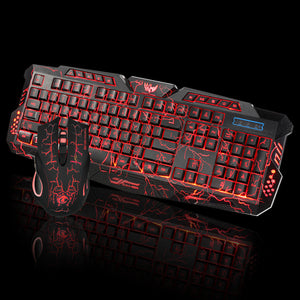 Wired 2.4G LED Gaming  keyboard and Mouse Set - Ripe Pickings