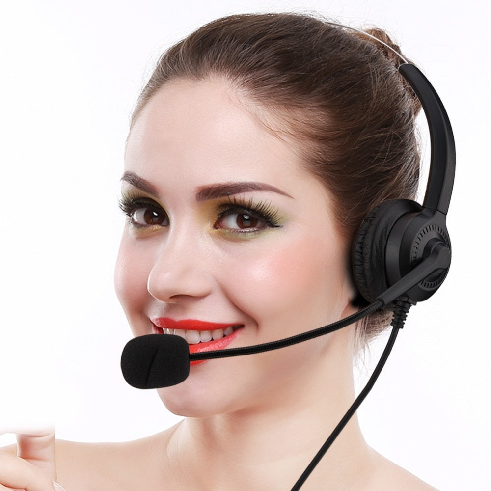 Call Centre USB Headset with Noise Cancelling Mute and Volume