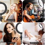 RGB LED Selfie Ring Light with Colorful Photography Lighting (includes. Remote Control) - Ripe Pickings