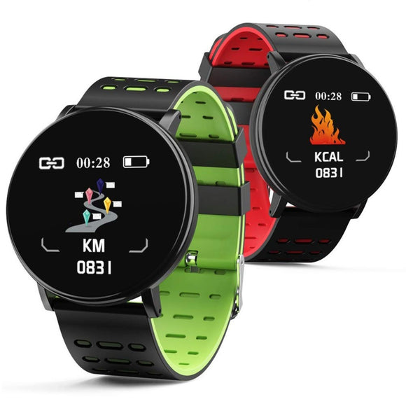 119 Plus Smart Watch & Fitness Tracker (with HR & BP Tracker, Call & MSG Alerts, IPS HD Screen)