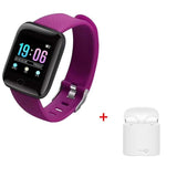 116 Plus Smart Fitness Watch + i7 TWS Wireless Earbuds/Earpieces with Mic & Charger Box - Ripe Pickings