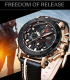 2019 LIGE Quartz Top Brand Luxury Big Dial Military Mens Watch - Ripe Pickings
