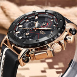 2019 LIGE Quartz Top Brand Luxury Big Dial Military Mens Watch - Ripe Pickings