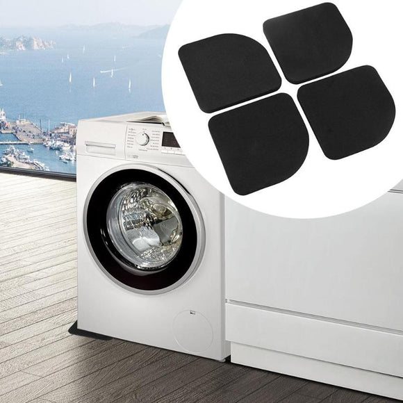 4 PCS Square Anti - vibration Mute Mat for Refrigerator or Washing Machine - Ripe Pickings