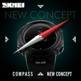 50m Waterproof Multi - function Outdoor Men's Sports Watch with New Concept Compass - Ripe Pickings