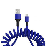 5A Micro USB Type - C Fast Charging Spring Cable - Ripe Pickings