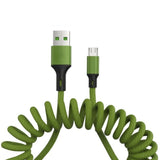 5A Micro USB Type - C Fast Charging Spring Cable - Ripe Pickings