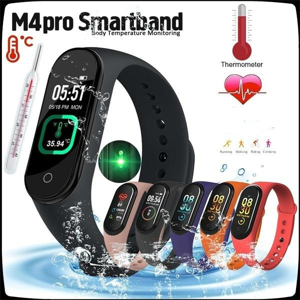 M4 Smart Wristband IOS Smart Bracelet with Replacement Straps Smart Band  Heart Rate Activity Fitness Tracker Smart Watch M4 Pro vs M3 Band