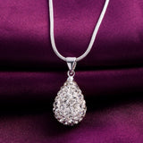 925 Sterling Silver AAA Zircon Drop - Shaped Pendant & Necklace - Ripe Pickings