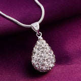 925 Sterling Silver AAA Zircon Drop - Shaped Pendant & Necklace - Ripe Pickings