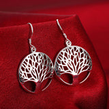925 Sterling Silver Leaves Pendant Earrings and Necklace (Tree of Life) - Ripe Pickings