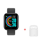 D20 Smart Fitness Watch + i7 TWS Wireless Earbuds/Earpieces with Mic & Charger Box - Ripe Pickings