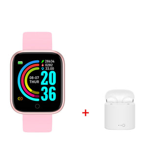 D20 Smart Fitness Watch + i7 TWS Wireless Earbuds/Earpieces with Mic & Charger Box - Ripe Pickings