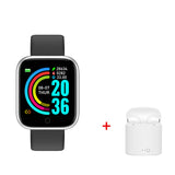D20 Smart Fitness Watch + i7 TWS Wireless Earbuds/Earpieces with Mic & Charger Box - Ripe Pickings
