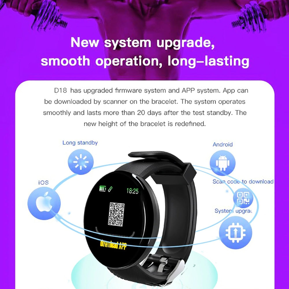 D18 smart watch features sale