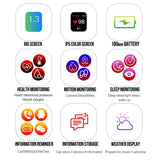 B57 Multi - functional Smart Watch with 1.3 - inch IPS Colour Screen & Magnetic Charging - Ripe Pickings