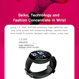 D18 Smart Fitness Watch with HR & BP Tracker, Pedometer, Call & Msg Notifications and more - Ripe Pickings