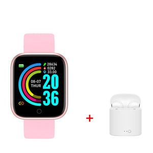 D20 Smart Watch & Fitness Tracker + FREE i7 TWS Wireless Earbuds with Mic & Charger Box - Ripe Pickings
