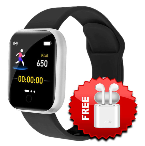 D20 Smart Watch & Fitness Tracker + FREE i7 TWS Wireless Earbuds with Mic & Charger Box - Ripe Pickings