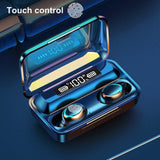 F9 - 5C TWS Wireless Smart - Touch Earphones with Charger Box (Bluetooth 5.0, Noise Cancelling) - Ripe Pickings