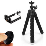 Flexible, Sponge Octopus Mini Tripod/Phone Stand with Bluetooth Remote Shutter for Smartphones - Ripe Pickings