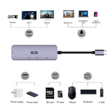ICZI 6 in 1 USB C Multifunction HUB - type C to 4K HDMI USB 3.0 SD TF Card Converter - Ripe Pickings