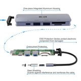 ICZI 6 in 1 USB C Multifunction HUB - type C to 4K HDMI USB 3.0 SD TF Card Converter - Ripe Pickings