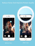 LED Selfie Ring Light for your Mobile Phone (Colour Temperature for Whitened, Rosy Facial Beauty) - Ripe Pickings