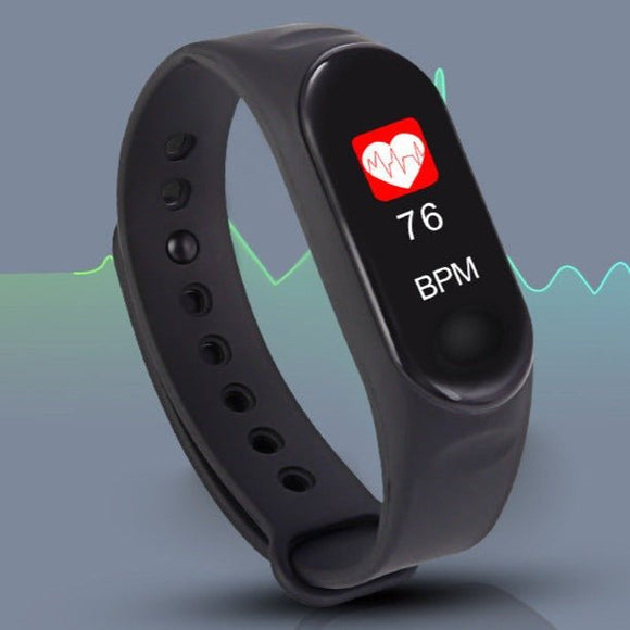 M3 Smart Watch Bracelet with Colour Screen, Heart Rate & BP Monitor - Ripe Pickings