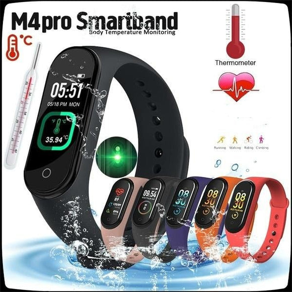 M4 Pro Smart Fitness Watch with Body Temperature Monitor - Ripe Pickings