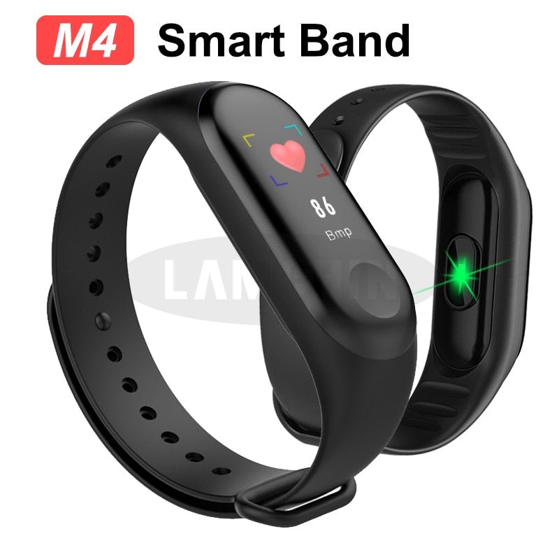 M4 Water-resistant Smart Fitness Band (with a Colour Screen, Fitness  Tracker, BP, Heart Rate Monitor)