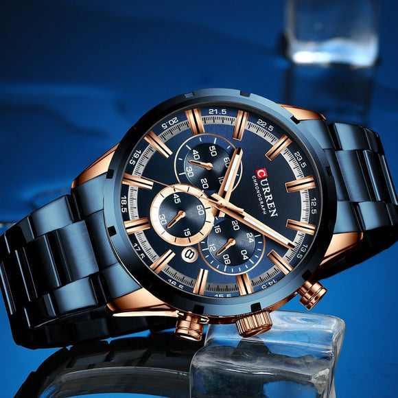 Men's Quartz Luxury Chronograph Sport & Business Watch by Curren Blanche - Ripe Pickings