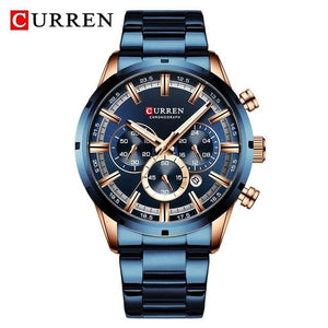 Men's Quartz Luxury Chronograph Sport & Business Watch by Curren Blanche - Ripe Pickings