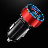 Mini Dual USB Mobile Phone Fast Charger for Vehicles (with LED Display) - Ripe Pickings