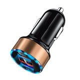 Mini Dual USB Mobile Phone Fast Charger for Vehicles (with LED Display) - Ripe Pickings